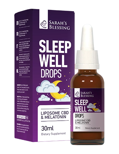 Schlaf-gut-Tropfen Liposomen-CBD+Melatonin, 30 ml