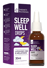 Schlaf-gut-Tropfen Liposomen-CBD+Melatonin, 30 ml